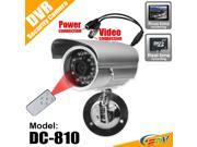 Generic Waterproof CCTV Security DVR Camera Video-out SD-Card Motion Detection DC-810
