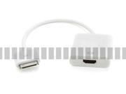 Adapter Cable for Apple 30 Pin Male to HDMI Female for iPad 2 4 iPhone 4 iPod Touch 4 to HDTV Projector Display Flat TV Connector Converter