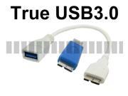 OTG Host Cable Micro USB 3.0 Male to USB A Female 9 Pin with Extra Micro USB Male to USB A Male Connector for Samsung Galaxy S5 GS5 G900 Note 3 III N900 N9000 D