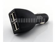 High Power 5A 5000mA (2.1A 3.1A) Car Charger 4 USB Port Cigarette Lighter Socket for Tablet Mobile Smart Cell Phones iPad 4 3 Mini 2 Air Galaxy Tab Note 3 iPh