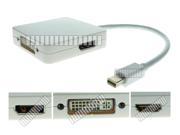 3in1 Mini Displayport DP to HDMI DVI Displayport DP Adapter Cable Converter Connector for Apple MacBook MacBook Pro Mac Book Air MB418 MB466 MB467 MB470 MC026