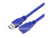 1.8m 5.9ft Long Extension Cable USB A 3.0 Male to Female Downward Compactable USB 2.0 1.1 1.0 Coarse Heavy Wire Gauge Blue Round OEM