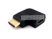 90 Degree Right Angle Standard HDMI Male to Female Connector HDMI 1.4 A Male to A Female Adapter Converter Extender Gold Plated Vertical Flat