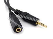 9.8Ft 3M 3.5mm Audio Male to Female Extension Cable Stereo Gold Plated 4N Oxygen Free Copper OFC
