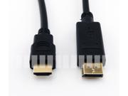 16.4Ft 5M 20 Pin Displayport DP Male to HDMI Male Adapter Cable Converter Connector for HDTV Projector Display