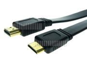 5 Feet Gold Plated Mini HDMI Type C Male to HDMI Type A Male Adapter Cable Converter Connector Long Flat Cable Comply HDMI V1.4 Support 3D and Ethernet