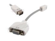Short Adapter Cable Mini DVI Male to VGA Female Converter Connector for Apple iMac eMac Sony OEM