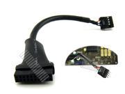 Motherboard USB3.0 20 Pin Female to USB2.0 9 Pin Male Cable Adapter Converter Short Main Board PC DIY Computer Installation Internal Cable for USB 2.0 Accessori