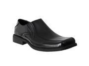 UPC 883925009712 product image for Steve Madden Mens Exyte Leather Square-toe Loafers, Black, Size 9 | upcitemdb.com