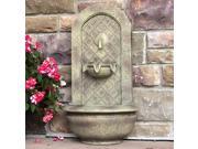 Marsala Outdoor Wall Fountain Florentine Stone