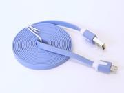 6FT Light Blue Micro USB to USB 2.0 Charging Charger Sync Data Cable Cord for Samsung Galaxy Kindle Fire Nexus LG HTC Smartphone Tablet