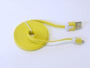 6FT Yellow Micro USB to USB 2.0 Charging Charger Sync Data Cable Cord for Samsung Galaxy Kindle Fire Nexus LG HTC Smartphone Tablet