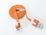 3 Feet Orange Micro USB to USB 2.0 Charging Charger Sync Data Cable Cord for Samsung Galaxy Kindle Fire Nexus LG HTC Smartphone Tablet