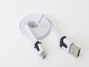 3 Feet White Micro USB to USB 2.0 Charging Charger Sync Data Cable Cord for Samsung Galaxy Kindle Fire Nexus LG HTC Smartphone Tablet