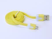 3 Feet Yellow Micro USB to USB 2.0 Charging Charger Sync Data Cable Cord for Samsung Galaxy Kindle Fire Nexus LG HTC Smartphone Tablet