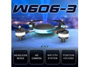 HuaJun W606-3 U-FLY 4CH 2.4G with 2.0MP HD Camera 3D Roll Quadcopter LED Plane Model Toys RC Quadcopter Headless Mode (Standard Version)