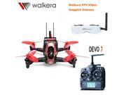 Walkera Rodeo 110 110mm DEVO 7 TX RC Racing Drone Quadcopter RTF With 5.8G FPV Head Tracker Goggle2/Charger/600TVL Camera