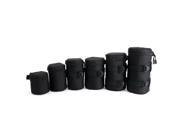 MENGS? 6 Sizes Multi Pack (S, M, L, XL, XXL, XXXL) Nylon material Padded camera lens bag Lens Barrel Bags case pouch suit for Digital Cameras