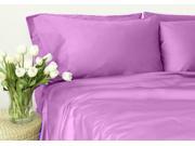 600 Thread Count 100% Egyptian Cotton Solid Lilac Expanded Queen Sheet Set With 30" Deep Pockets
