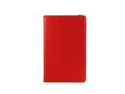 360 Rotating Stand Leather Case Cover for Dell Venue 7 Android Tablet Red