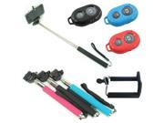 Extendable Handheld Self-portrait Monopod Self Photograph Bluetooth Shutter Camera Remote Controller for iPhone Samsung