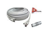 ACELEVEL RG59 PREMIUM UL LISTED 100FT CABLE FOR SDI NIGHT OWL SYSTEMS WHITE COLOR