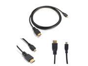 5ft Micro HDMI to HDMI 1080P HD TV Video Out Cable For GoPro HD 3 HERO3 Camcorder Camera