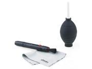 3 in 1 Cleaning Kit Set Blower Pen Lens Cloth For Digital Camera