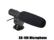 SG-108 Stereo Shotgun Microphone For Camcorder Camera Cannon T3i T2i 7D Nikon D3S D7000