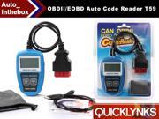 Original QUICKLYNKS OBDII EOBD Auto Code Reader T59 Multilingual CAN OBDII Scanner Mini auto diagnostic tool for OBD2 EOBD