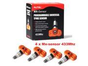 [4 pieces lot] Autel MX Sensor 433MHz Programmable Universal TPMS Sensor Specially Built for Tire Pressure Sensor Replacement MX Sensor 433MHz