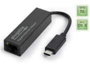 Plugable USB C to Gigabit Ethernet LAN Wired Network Adapter USBC E1000