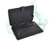 Black PU Keyboard Case Cover/Stylus with USB Wired for 10