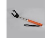 Orange Extendable Handheld Monopod Selfie Stick