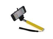 Yellow Extendable Handheld Monopod Selfie Stick for Camera iPhone Samsung