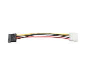 New 4 Pin IDE to 15 Pin SATA HDD Power Adapter Cable