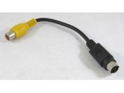 S Video 7 Pin TV to RCA AV Adapter Converter Cable 3