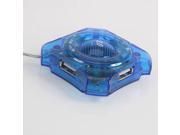 New And High Quality USB1.1 High Speed 4 Ports Octopus Hub For PC Blue