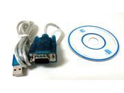 B USB 2.0 TO SERIAL RS232 DB9 9 PIN ADAPTER CABLE PDA