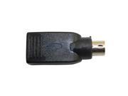 USB Female to PS 2 Male USB Male to PS 2 Female Adapter Convertor Black