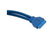 New USB 3.0 20P 0.5m Male to Female Durable and Functional Cable Blue