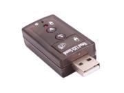 USB 2.0 to 3D AUDIO SOUND CARD ADAPTER VIRTUAL 7.1 ch