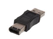 2 USB M to Firewire IEEE 1394 6 Pin M Adaptor Convertor