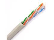 1000 Ft Bulk CAT6 24 AWG UTP Twist Pair Solid Network Ethernet LAN Cable Gray