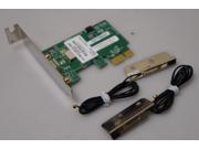 Skylark PCIe x1 Low Profile Wifi Card 588543 001 W Antenna 802.11 b g n