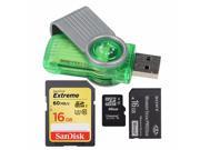 USB 2.0 Micro SDHC SDXC SD ULTRA Extreme Memory Card Reader Writer Flash Drive