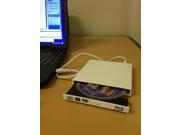 USB External 6x Blu Ray Player DVD CD Burner Dell HP PC Laptop White