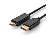 DisplayPort DP Male Source to HDMI Male Video Audio Converter Cable 6Ft
