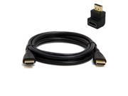 HDMI Right Angle Adapter 270 6 Foot HDMI Cable for PS3 XBOX 360 Wii U HDTV
