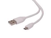 USB 2.0 Type A Male to Micro B Male M M Cable 3Ft White